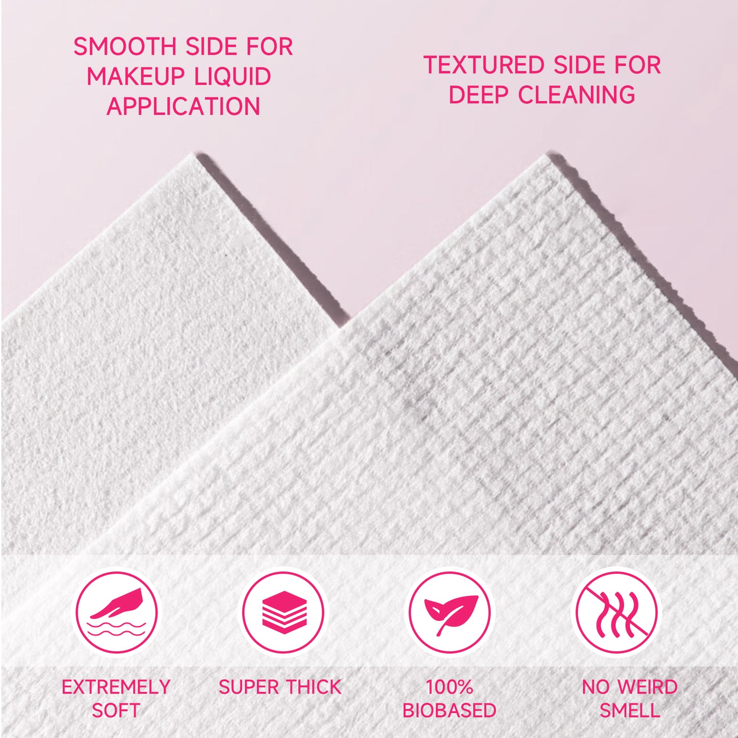 FACEMADE 60 ct Face Towels XXL,Disposable Face Towelettes