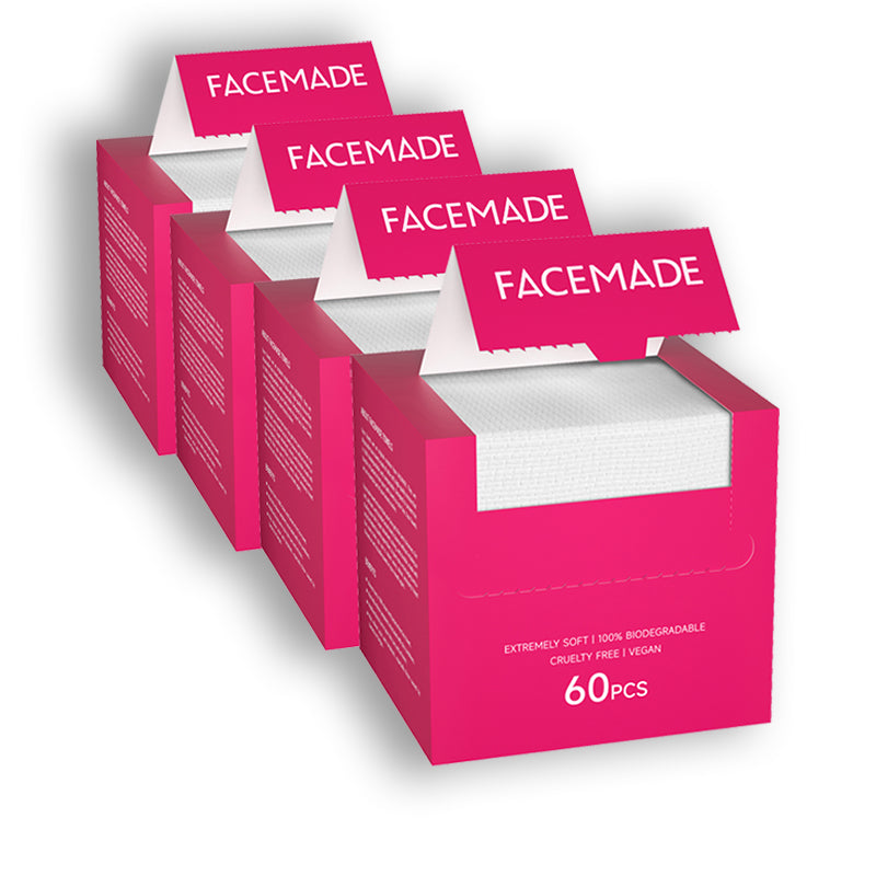 FACEMADE 60 ct Face Towels XXL,Disposable Face Towelettes