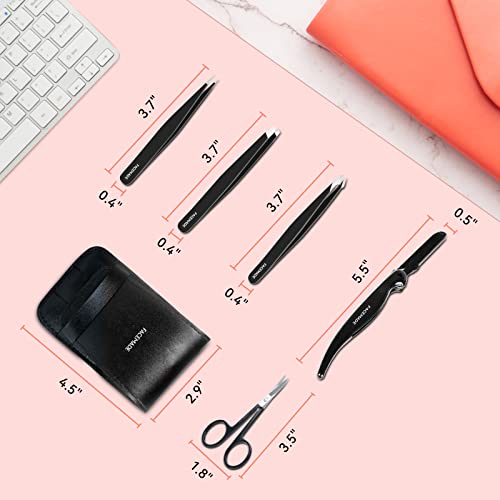 FACEMADE Tweezers Set with Scissors and Eyebrow Razor Eyebrow Tweezers