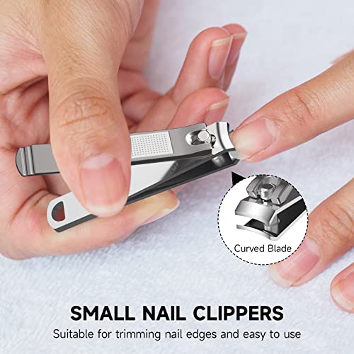 FACEMADE Nail Clippers Set, Stainless Steel Toenail and Fingernail Clippers