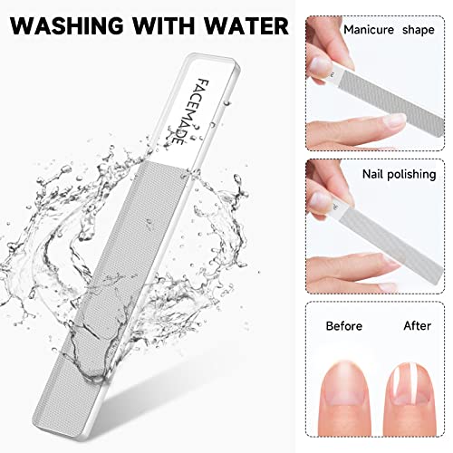FACEMADE Nail Clippers Set, Stainless Steel Toenail and Fingernail Clippers