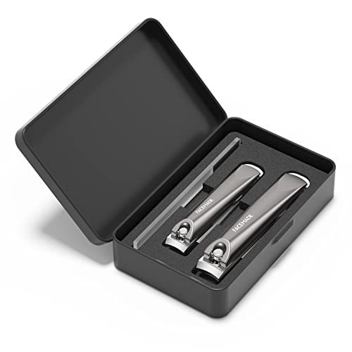 FACEMADE Nail Clippers Set, Stainless Steel Toenail and Fingernail Clippers