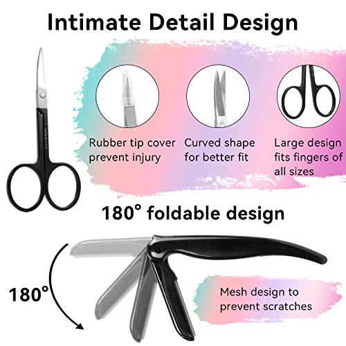 FACEMADE Tweezers Set with Scissors and Eyebrow Razor Eyebrow Tweezers